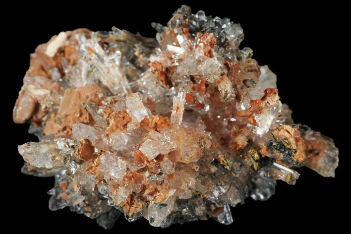 Orange Creedite Crystal Cluster - Durango, Mexico #99177